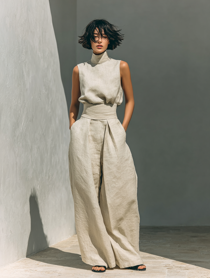 Maria | Tank Top &amp; Wide-Leg Trousers Set
