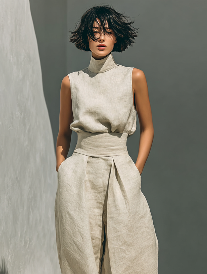 Maria | Tank Top &amp; Wide-Leg Trousers Set