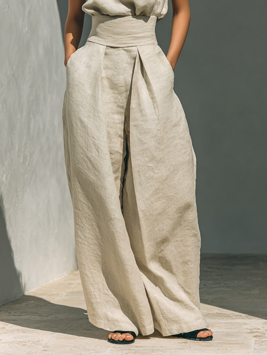 Maria | Tank Top &amp; Wide-Leg Trousers Set