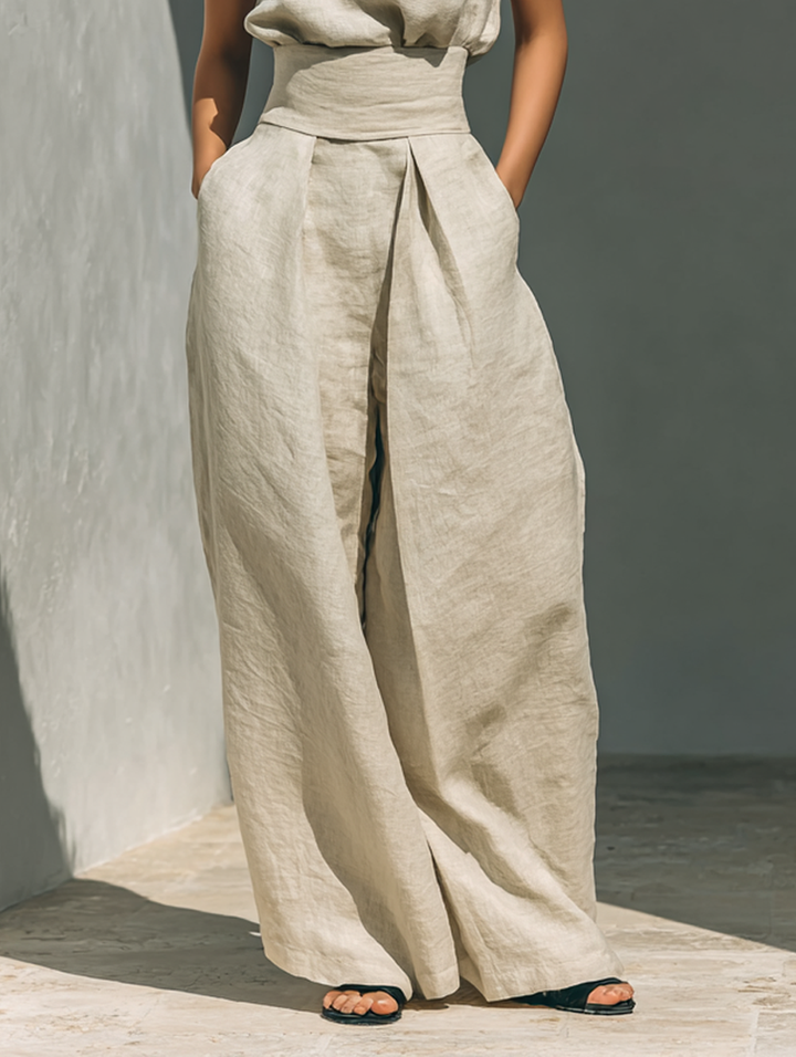 Maria | Tank Top &amp; Wide-Leg Trousers Set