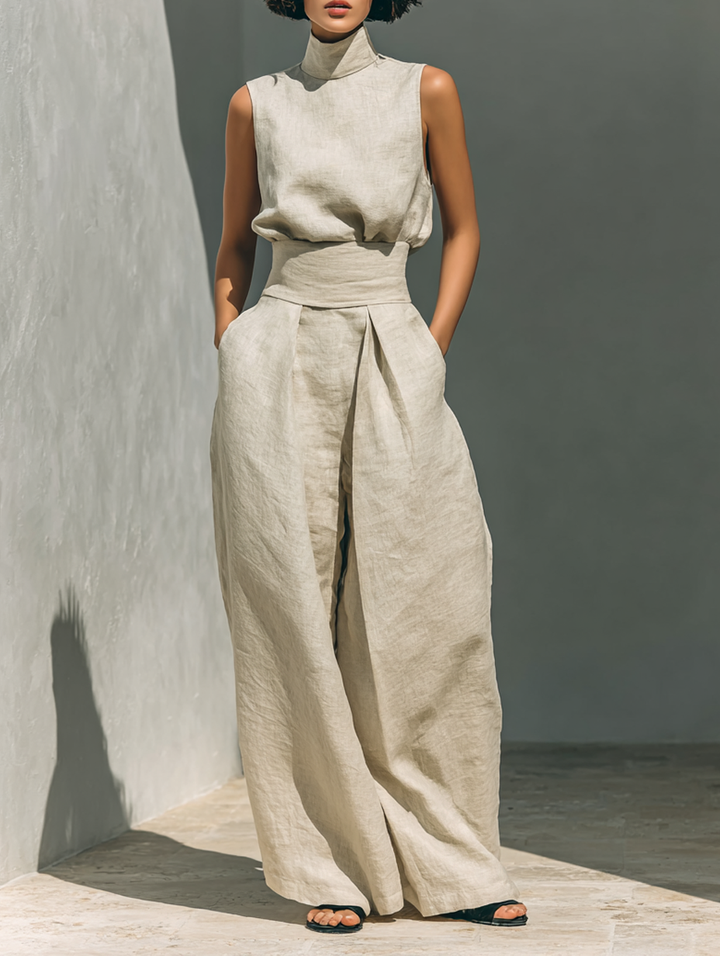 Maria | Tank Top &amp; Wide-Leg Trousers Set
