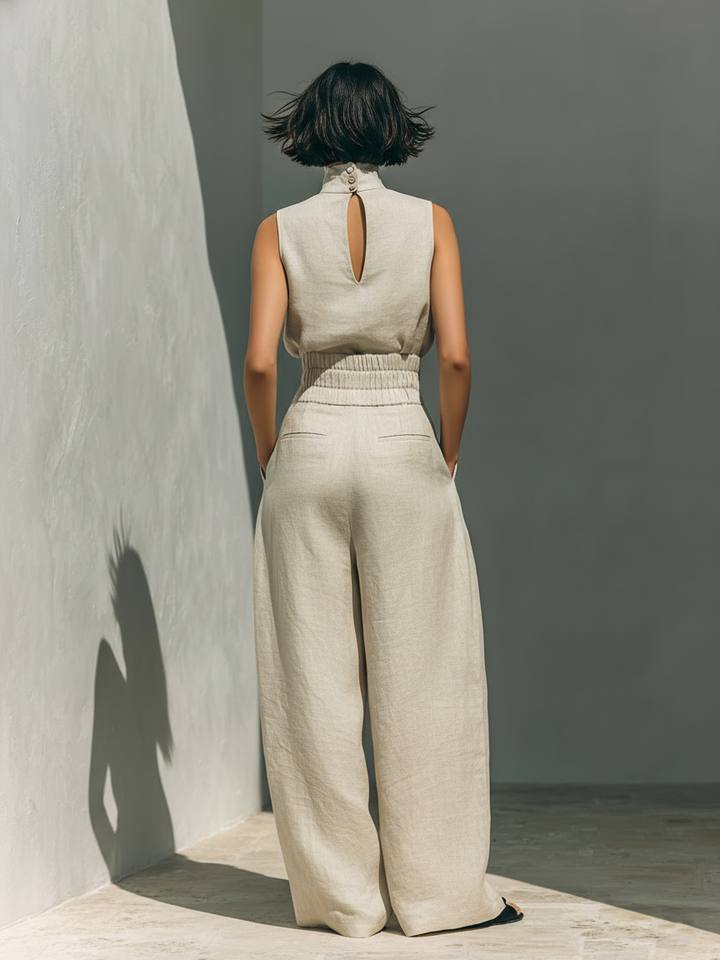 Maria | Tank Top &amp; Wide-Leg Trousers Set