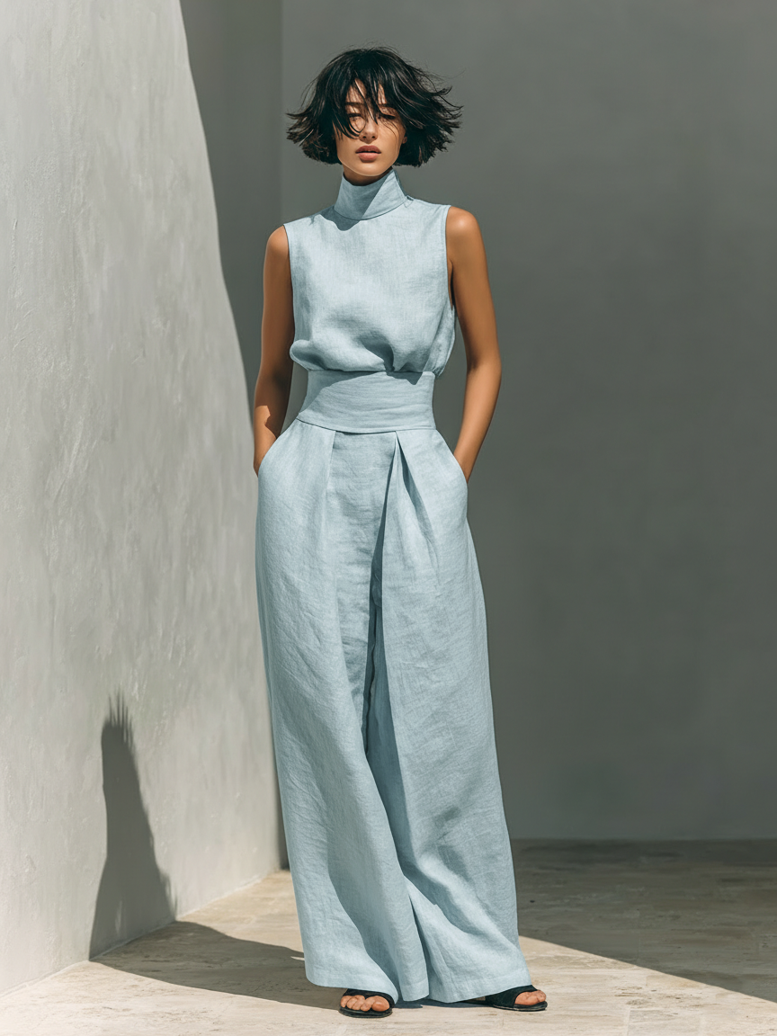 Maria | Tank Top &amp; Wide-Leg Trousers Set