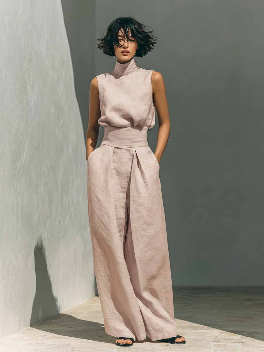 Maria | Tank Top &amp; Wide-Leg Trousers Set