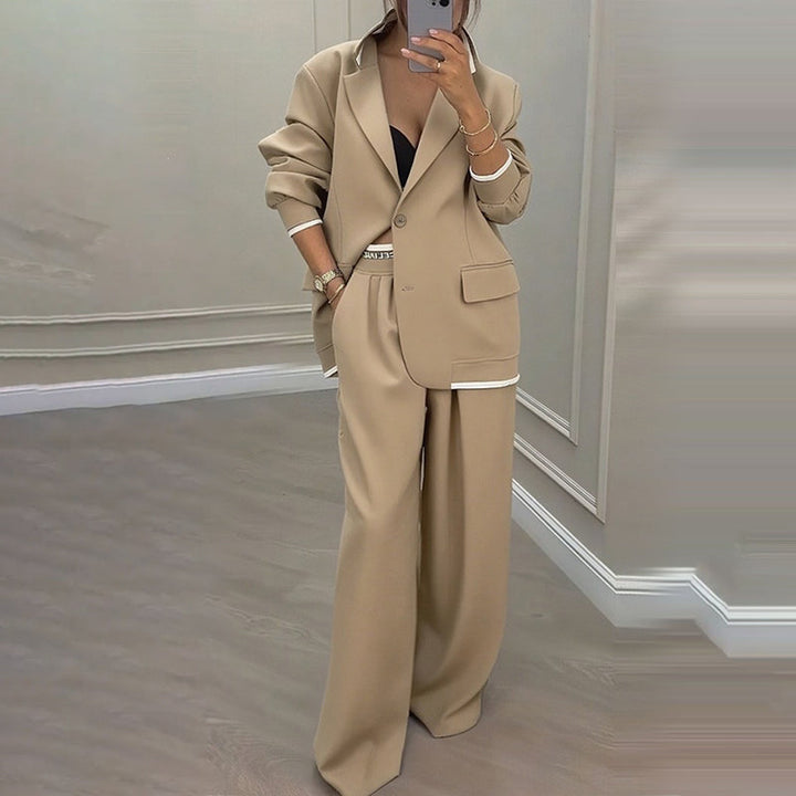 Blazer &amp; Wide-Leg Pant Suit – Clean Lines &amp; Breezy Comfort