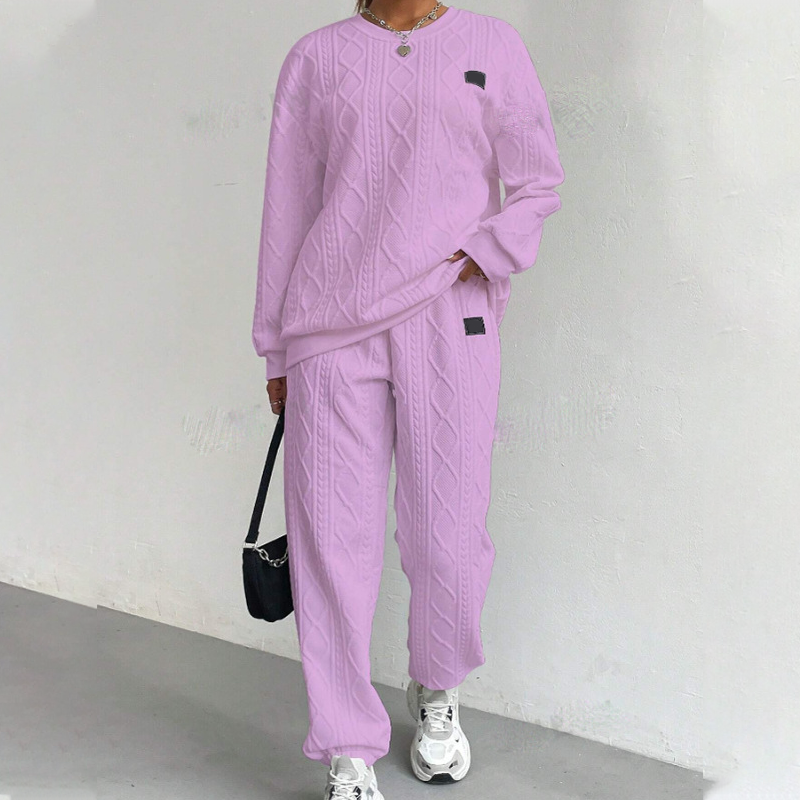 🌸Hot Sale 50% OFF💖Casual Long Sleeve Knit Pullover &amp; Pants 2-Piece Set
