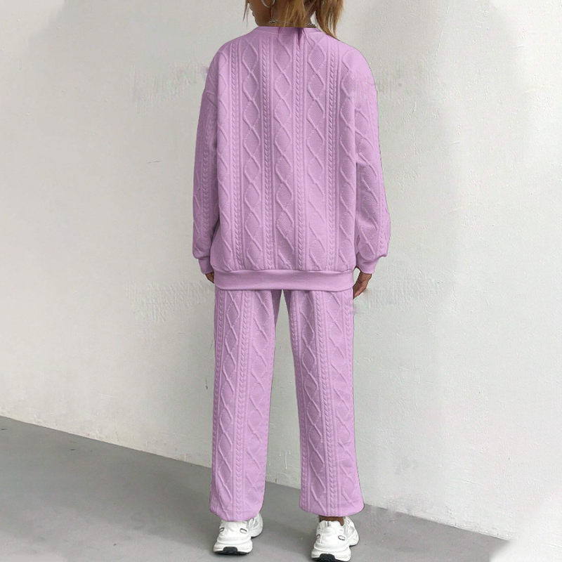 🌸Hot Sale 50% OFF💖Casual Long Sleeve Knit Pullover &amp; Pants 2-Piece Set