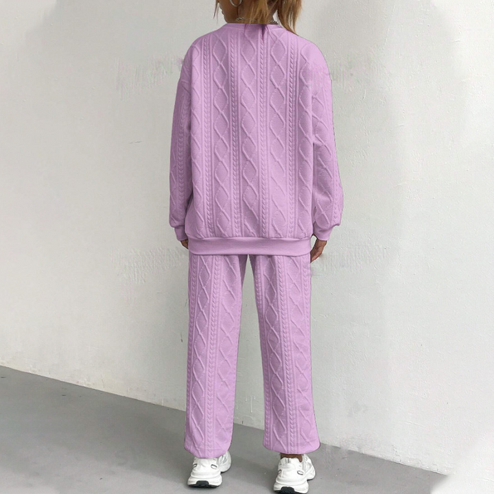 🌸Hot Sale 50% OFF💖Casual Long Sleeve Knit Pullover &amp; Pants 2-Piece Set