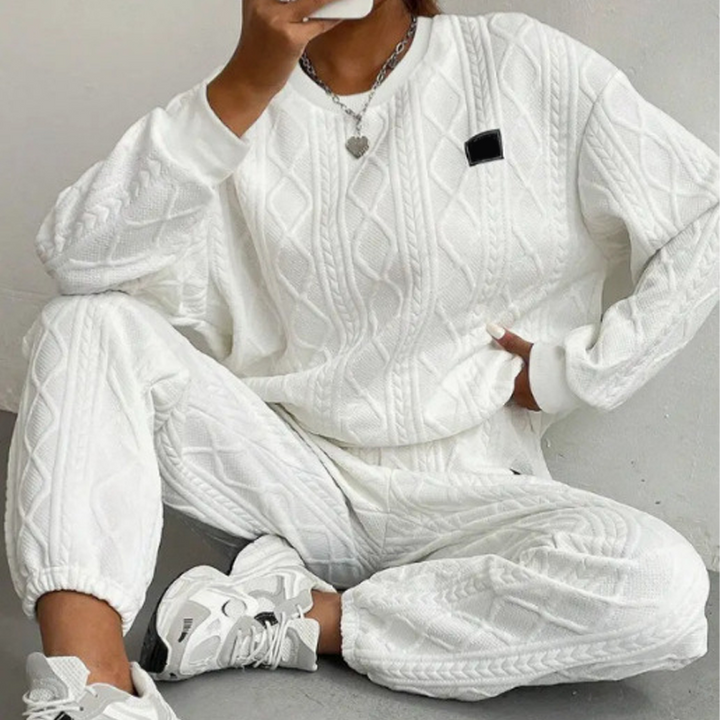 🌸Hot Sale 50% OFF💖Casual Long Sleeve Knit Pullover &amp; Pants 2-Piece Set