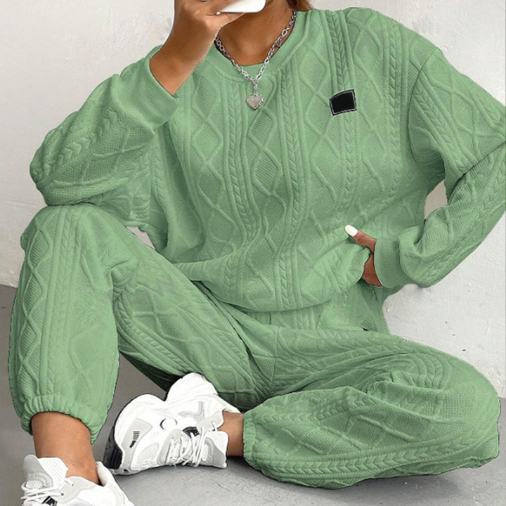 🌸Hot Sale 50% OFF💖Casual Long Sleeve Knit Pullover &amp; Pants 2-Piece Set