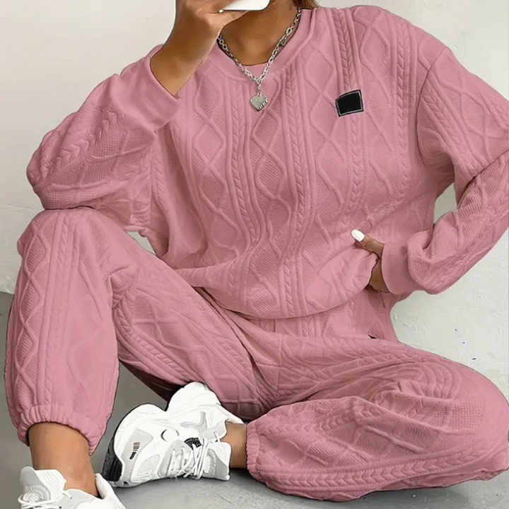 🌸Hot Sale 50% OFF💖Casual Long Sleeve Knit Pullover &amp; Pants 2-Piece Set